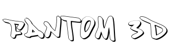 Fantom 3D Font Image