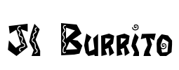 JI Burrito Font Image