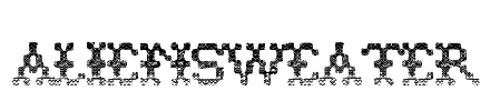 AlienSweater Font Image