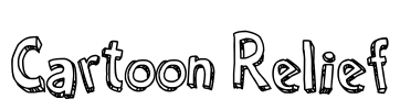 Cartoon Relief Font Image