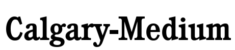 Calgary-Medium Font Image