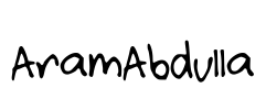 AramAbdulla Font Image