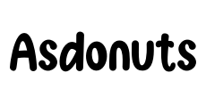 Asdonuts Font Image