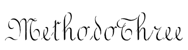 MethodoThree Font Image