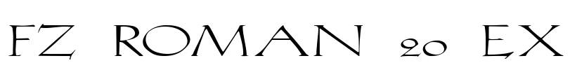 FZ ROMAN 20 EX Font Image