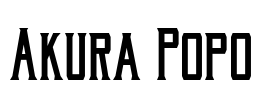 Akura Popo Font Image