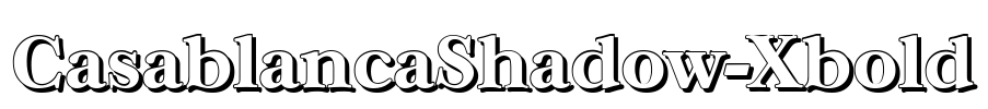 CasablancaShadow-Xbold Font Image