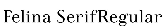 Felina SerifRegular Font Image