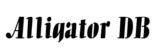 Alligator DB Font Image