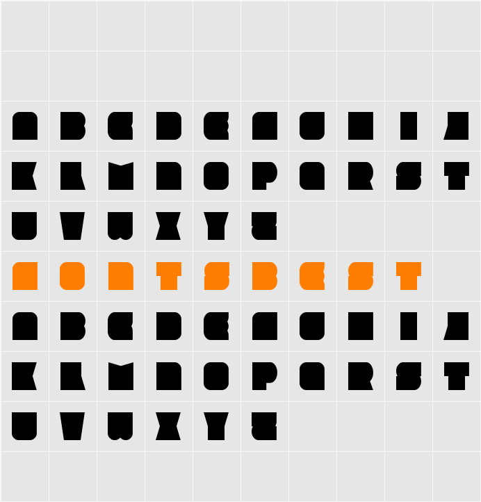 Amirox Character Map