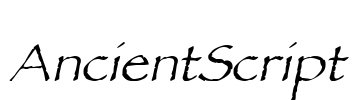 AncientScript Font Image