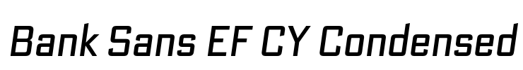 Bank Sans EF CY Condensed