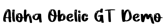 Aloha Obelic GT Demo Font Image