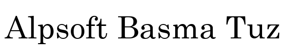 Alpsoft Basma Tuz Font Image