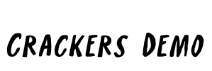 Crackers Demo Font Image