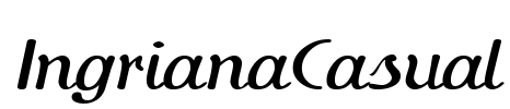 IngrianaCasual Font Image