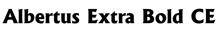 Albertus Extra Bold CE Font Image