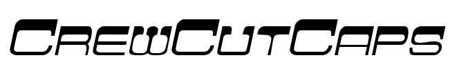 CrewCutCaps Font Image