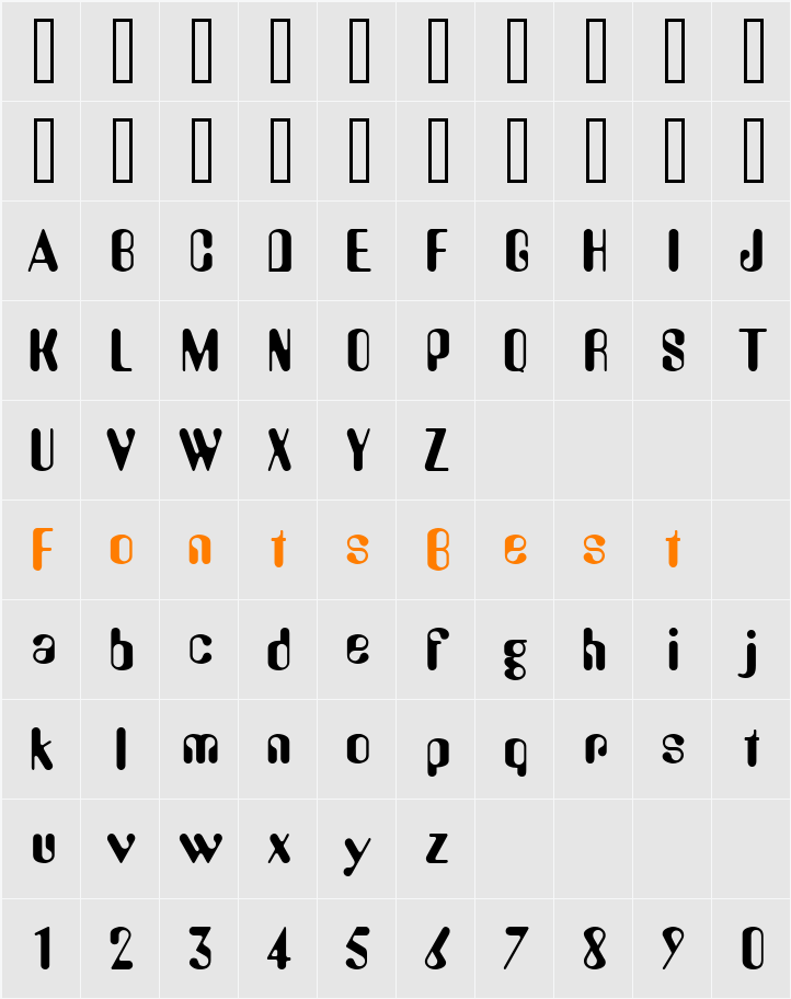 Amos Character Map