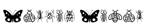 Insect Icons Font Image