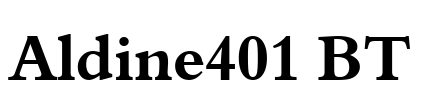 Aldine401 BT Font Image