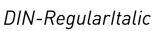 DIN-RegularItalic