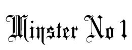 Minster No 1 Font Image