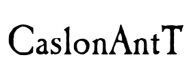 CaslonAntT Font Image