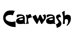 Carwash Font Image