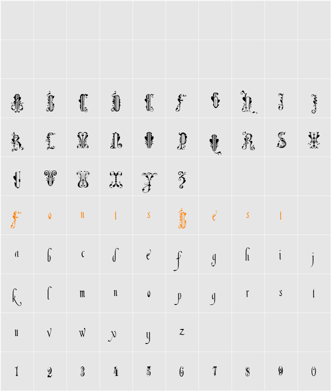 Amadeus Character Map