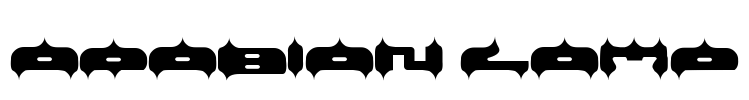 ARABIAN LAMP Font Image