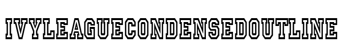 IvyLeagueCondensedOutline Font Image