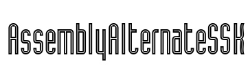 AssemblyAlternateSSK Font Image