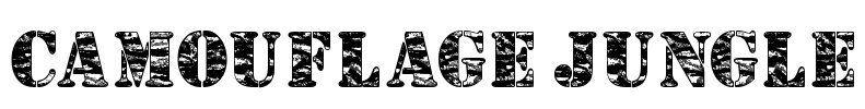 Camouflage Jungle Font Image