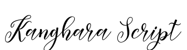 Kanghara Script Font Image