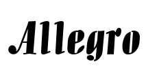 Allegro Font Image