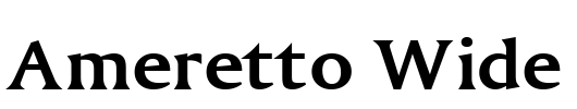 Ameretto Wide Font Image