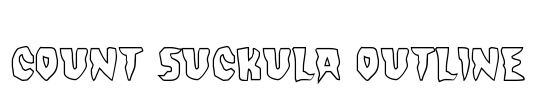 Count Suckula Outline Font Image