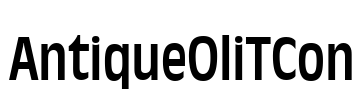 AntiqueOliTCon Font Image