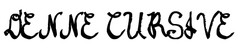 DENNE CURSIVE Font Image