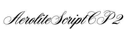 AeroliteScriptCP2 Font Image