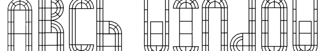 Arch Window Font Image