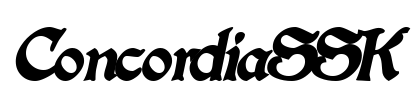 ConcordiaSSK Font Image