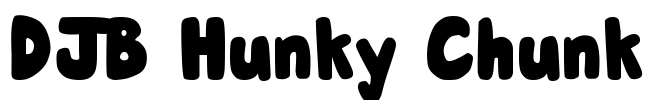 DJB Hunky Chunk Font Image