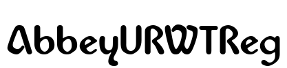 AbbeyURWTReg Font Image