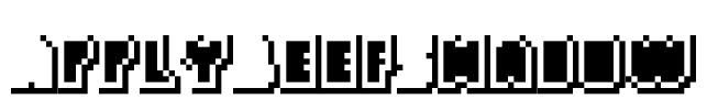 ApplyBeefShadow Font Image