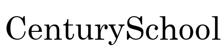 CenturySchool Font Image