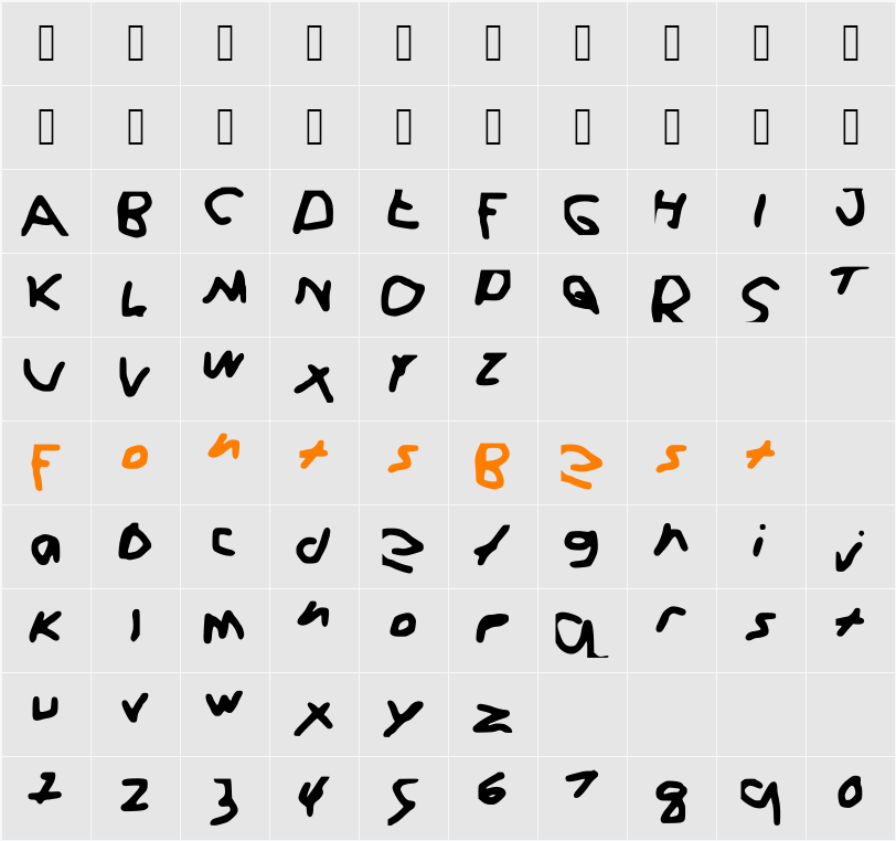 Italics_and_F____it Character Map