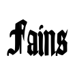 Fains Font Image