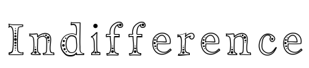 Indifference Font Image